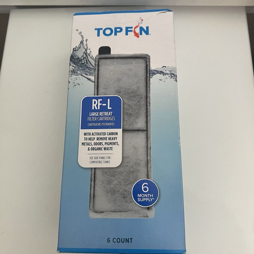 Top Fin Retreat RF-S Filter Cartridges 5 Month Supply Total Of 5 Filters READ